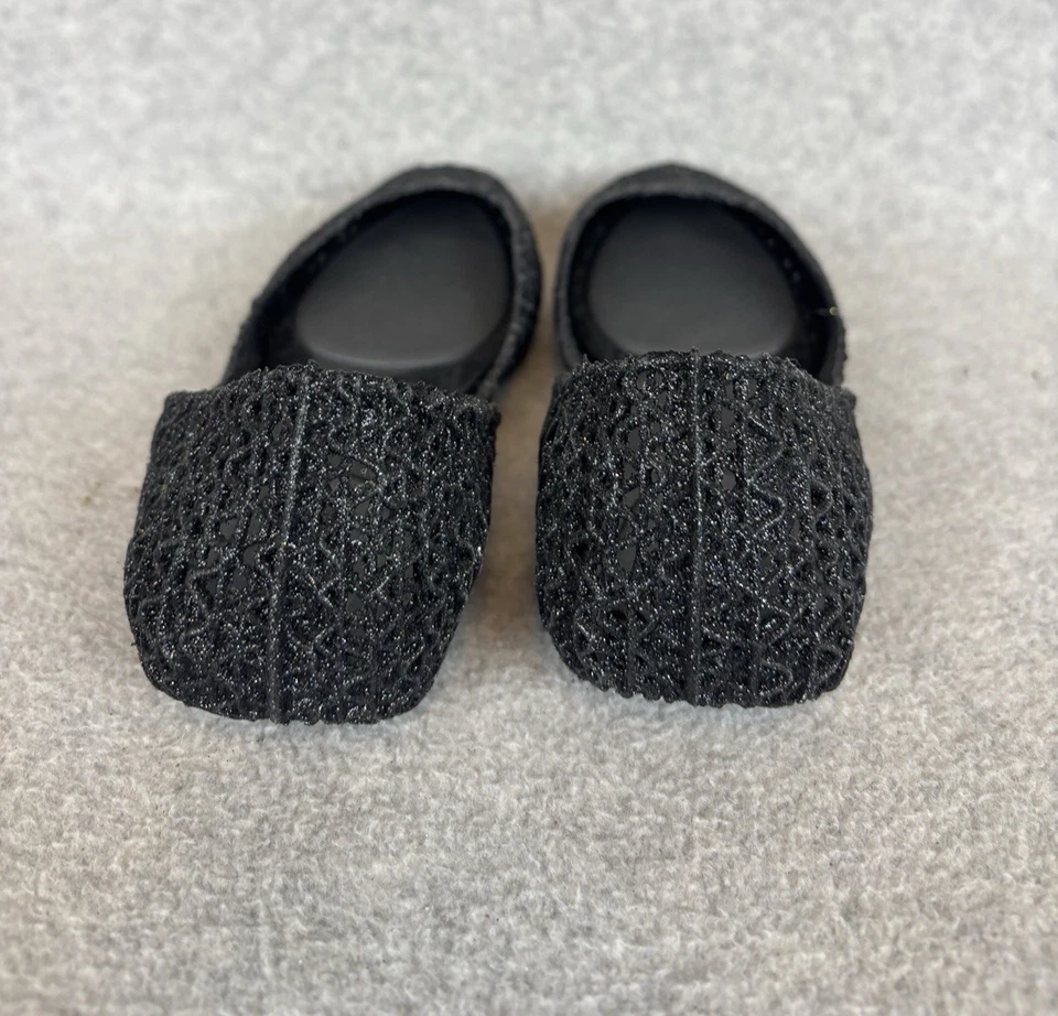 Bailarina Melissa Campana Papel Plana Negra EE. UU. Talla 6 EUR 37 Jelly Glitter Foto 4 de 4