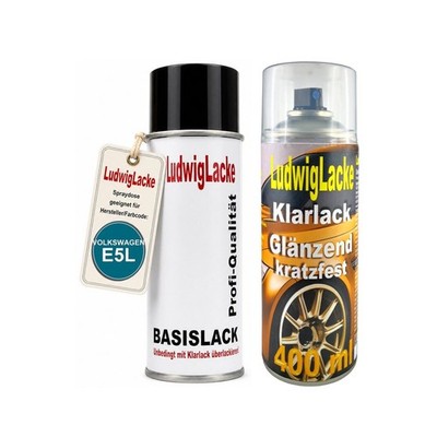 Spraydose für VOLKSWAGEN E5L MONZA BLUE MET Autolack Klarlack Set Basislack