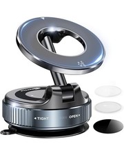 Vacuum Magnetic Phone Holders for Your Car 2026 Suction Cup Phone Mount Black
