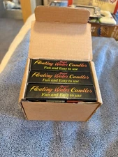 3-MAGICAL FLOATING WATER CANDLES - AROMA GLOW *5 HEART SHAPED CANDLE FLOATS* RED