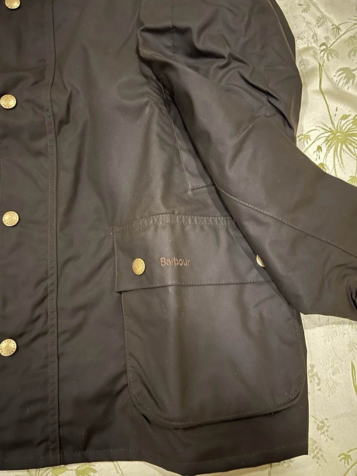 Brand New BNWT BARBOUR  ASHBY WAX Cotton Jacket Coat in Olive XXL  image 4