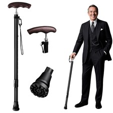 Carbon Fiber Walking Cane with Wenge Wood Handle Lightweight and Durable