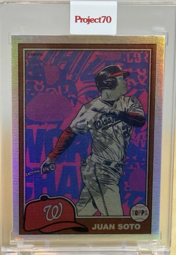 JUAN SOTO x MORNING BREATH * RAINBOW FOIL /70 * 2021 TOPPS PROJECT 70 CARD #189
