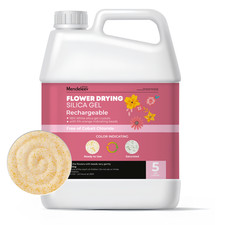 Flower Drying Silica Gel 5 lb Rechargeable Color Indicating Desiccant Cobalt Fre