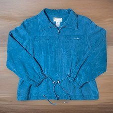 Vintage Pendleton Originals Women s Full Zip Shacket Jacket Size: M Color: Blue