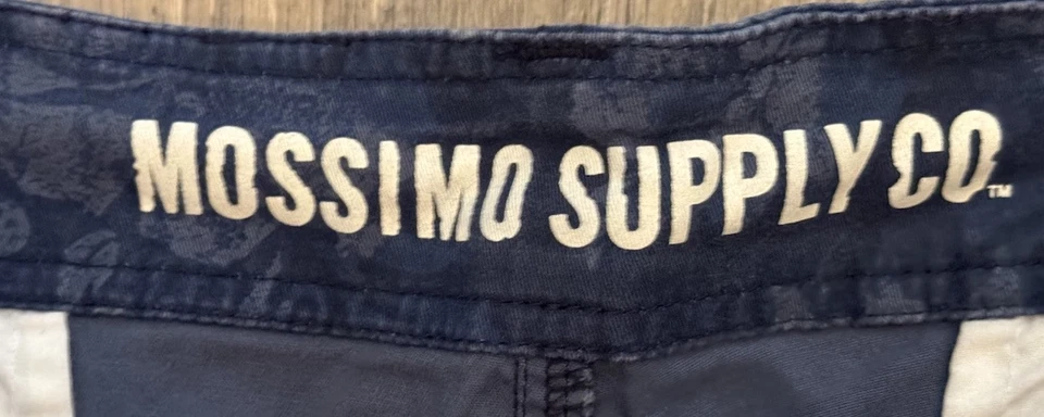 Pantalones Cortos Chinos Mossimo Supply Co De Colección Azul Floral Estampado Hawaiano Para Hombre’s 42 Foto 3 de 4