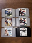 N64 Madden 64, 99X2, 00, NFL Club 99 NASCAR 2000 Tested Working Lot Of 6 Games