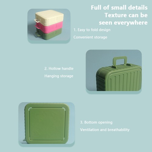 Makeup Sponge Puff Empty Holder Cosmetic Square Box Travel Protable Case Contain - Picture 6 of 12