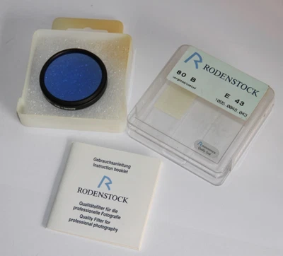 RODENSTOCK 80B Blue E43 43mm Camera Lens filter. NR 80 B / 3x - Image 1 of 4