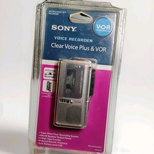 Sony M-570V Microcassette Voice Recorder Voice Activated 2 Speed Low Battery LED