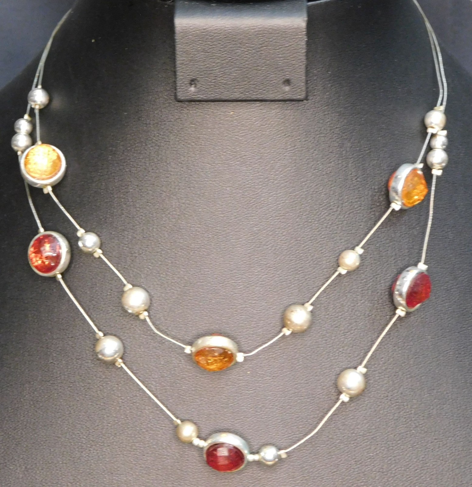 Fall Celestial Floating Gem LayeredNecklace - image 3