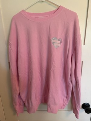 Stoney Clover Lane Taylor Swift Lover Era Event Crewneck Sweatshirt Pink L/XL