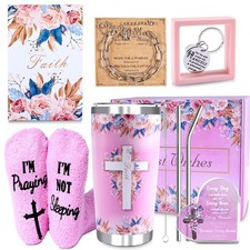 "Christian Gifts for Women, 9 PCS Religious Gift Bulk Set Includes 20 Oz Tumbler