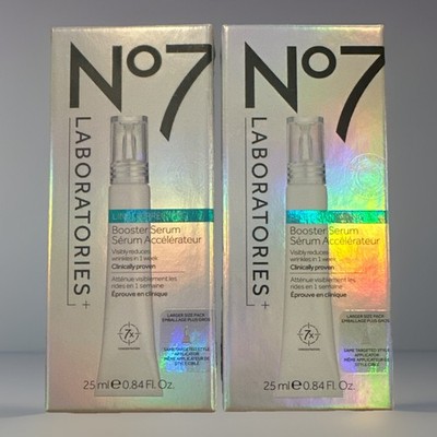2-Pack No7 Laboratories Line Correcting Booster Wrinkle Reducer Serum 25 ml Each