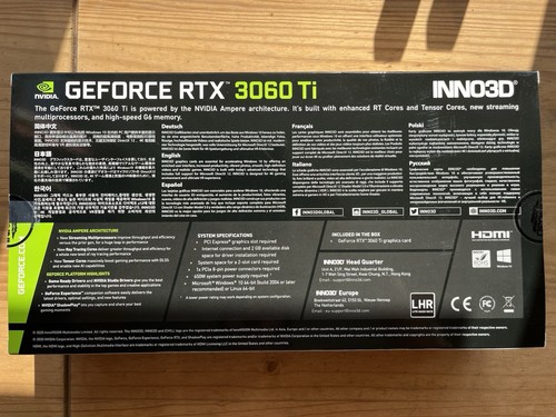 Nvidia GeForce RTX 3060Ti Inno3D Twin X2 OC - Photo 2/5