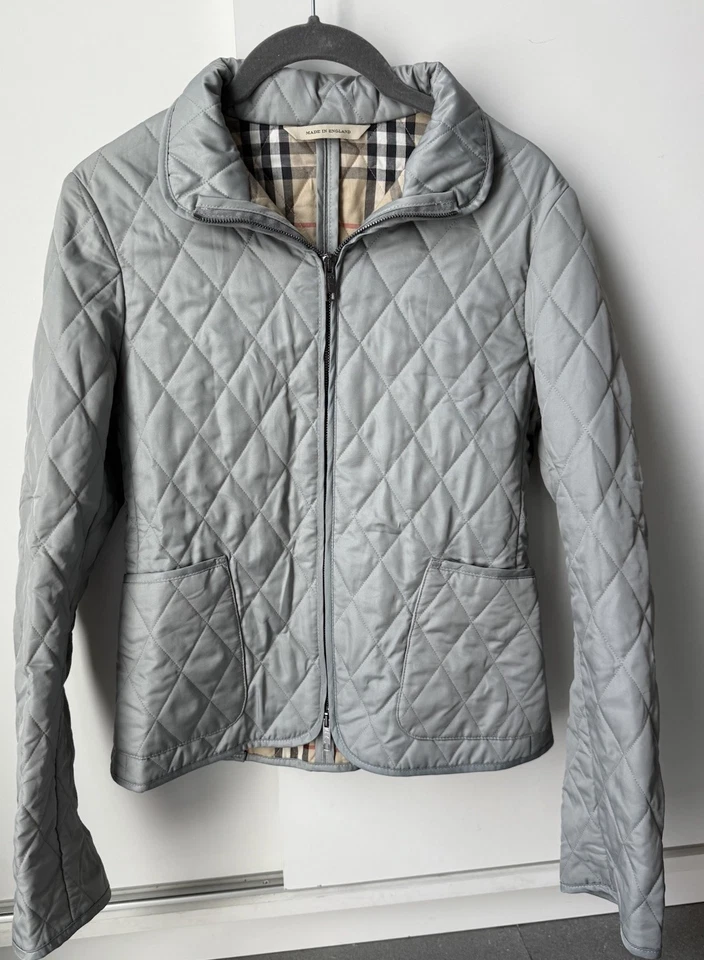 Женская стеганая куртка BURBERRY BRIT блейзер черная Nova клетчатая с подкладкой размер S - Изображение 3 из 4