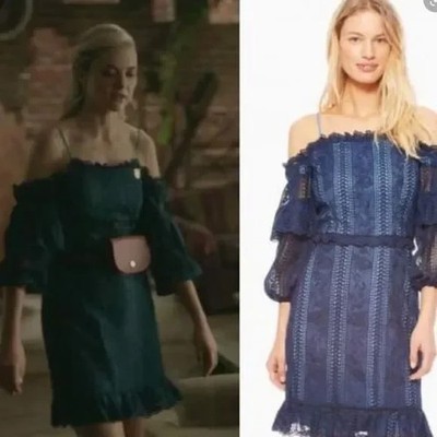 parker blue lace dress Parker black and blue lace dress