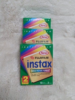 3 Fujifilm instax wide picture format, Sofortbildfilme - 20 Stück, abgelaufen