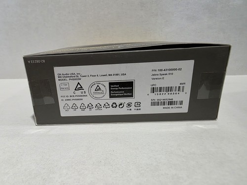 Jabra GN Speak 510 USB & Bluetooth Speakerphone Black PHS002W NIB SEALED ๐ฅ - Afbeelding 4 van 7