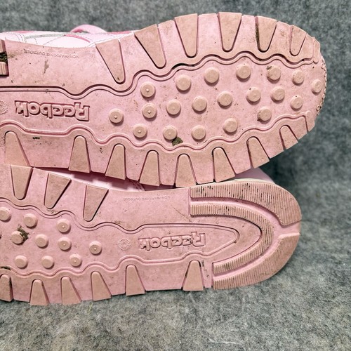 Zapatillas deportivas Reebok Classics Junior para mujer Reino Unido 4 cuero pastel rosa encantador/blanco - Imagen 7 de 10