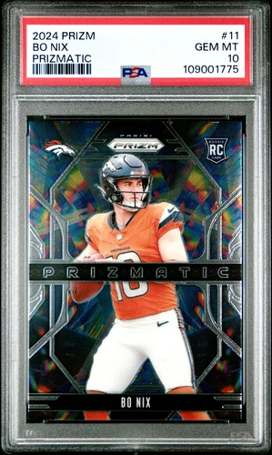 2024 PANINI PRIZM PRIZMATIC #11 BO NIX ROOKIE RC PSA 10