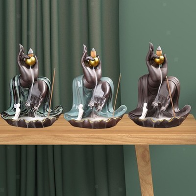Buddha Hand Räuchergefäß, Rückfluss Räuchergefäß Brenner, Zen Yoga Home