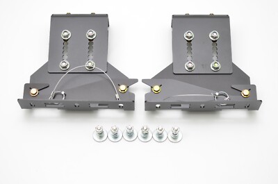 All Out Fab Quick-Release Front Splitter Brackets For 1992-2000 Honda Civic (EG/DC2) - Bolt-On Black