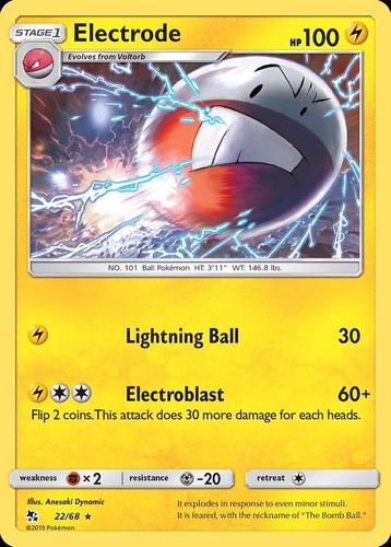 Pokemon Electrode (22/70) Hidden Fates LP