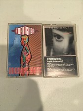 Foreigner 2 Cassette Lot Unusual Heat Inside Information Tested