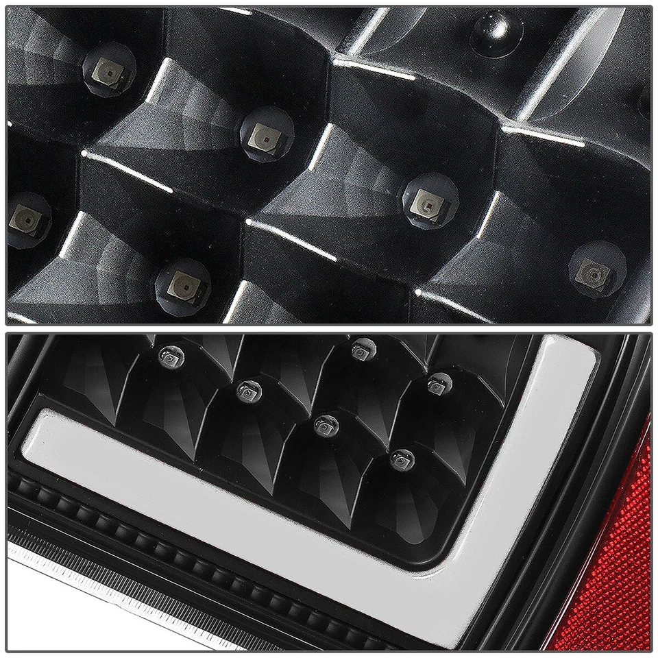 [3D L-STREAK LED BAR] FOR 08-16 SUPER DUTY BLACK CLEAR TAIL LIGHT PARKING LAMP - Image 4 of 4