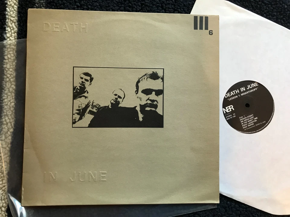 Death In June Lesson 1: Misanthropy Vinyl LP goth neo folk '86 uk ner badvc726 ! - Image 2 of 4