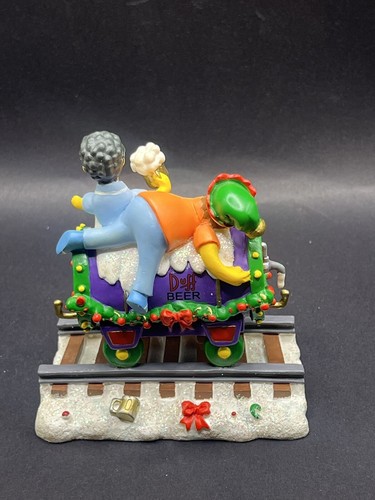 The Simpsons Christmas Express at Moes Moe & Barney Hamilton Figurine - Picture 5 of 5