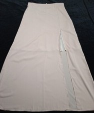 SheIn Curve A-Line Skirt Womens Nude Brown Open Leg Ladies XL Size