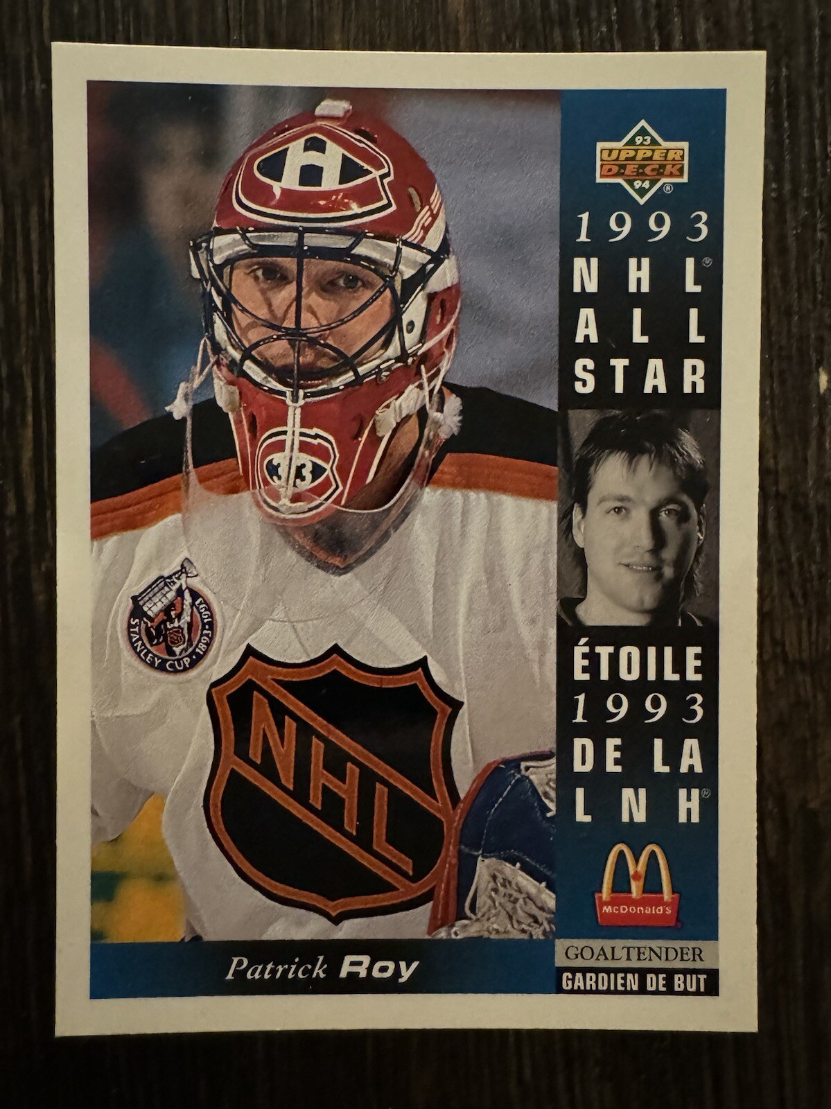 1993-94 Upper Deck McDonald's NHL All-Stars Patrick Roy #McD-23 Canadiens