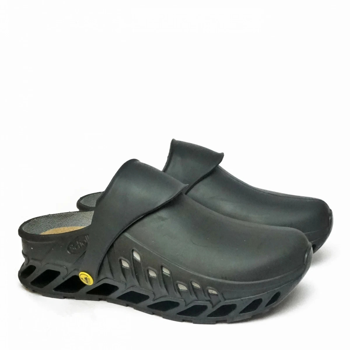 ADQ Zoccoli Donna Con Cuscino D'Aria – Leggeri E Traspiranti Per Infermiere, Giardino, Spiaggia, Casa, Colore Nero, Taglia 41 EU
