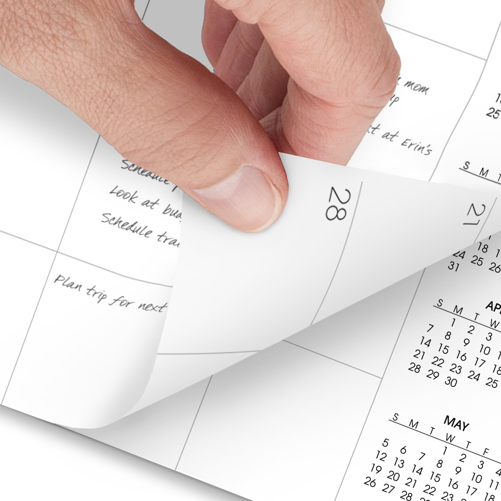 AT A GLANCE 2024 Monthly Planner Refill White Large 9 X 11 Refillable