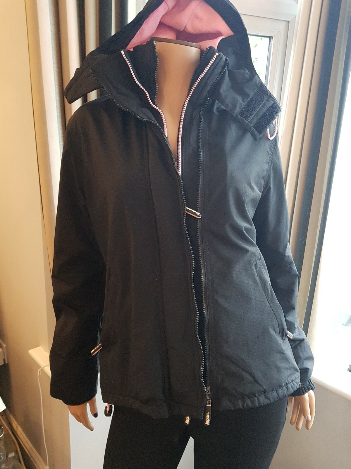 Ladies Superdry Black and Pink 