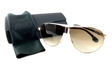 New CARRERA Sunglasses 1005/S 84EHA 66-09 Gold  White Aviator Brown Fade Lenses
