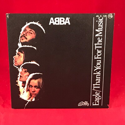 ABBA Eagle 1978 French 7'' vinyl single Thank You For The Music original issue 45