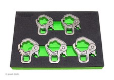 Vim Tools Ratcheting Flare Nut Set Medium Sizes 15mm To 19mm Vim Tools Ratcheting Flare Nut Set Medium Sizes 15mm To 19mm