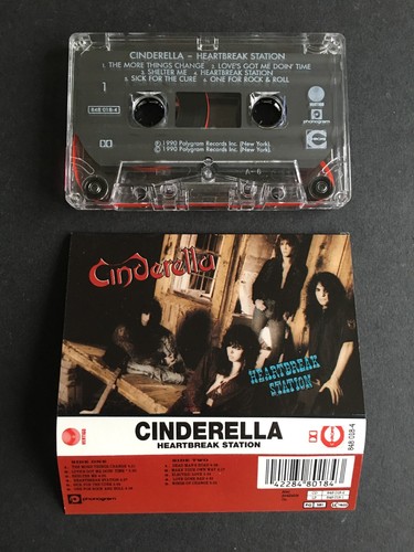Cinderella - Heartbreak Station - Cassette Tape 8480184 - Picture 2 of 2