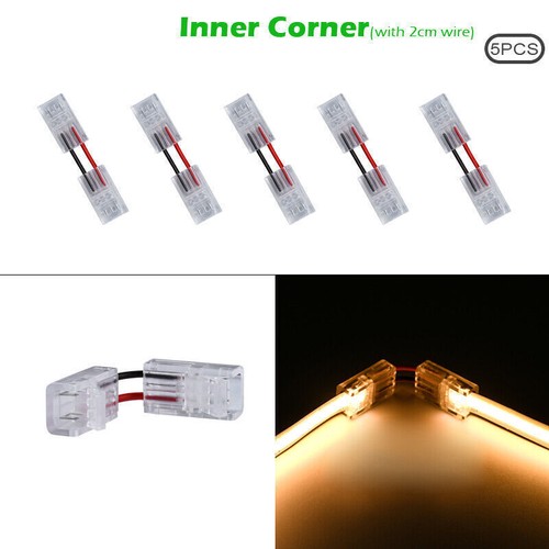 5Pcs 8mm 10mm 2pin Cob Led Strip Connector Extension Wire Terminal Connectors - Picture 14 of 18