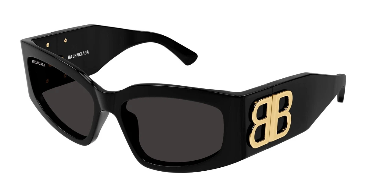 NEW BALENCIAGA BB0337SK 003 SUNGLASSES GOLD WOMEN EYEWEAR BALENCIAGA Balenciaga BB0310SK Women Sunglasses Black/Gold in Acetate  main image 4