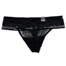 NWT TORRID Thong Pantie Underwear Sz 0X Black Lace