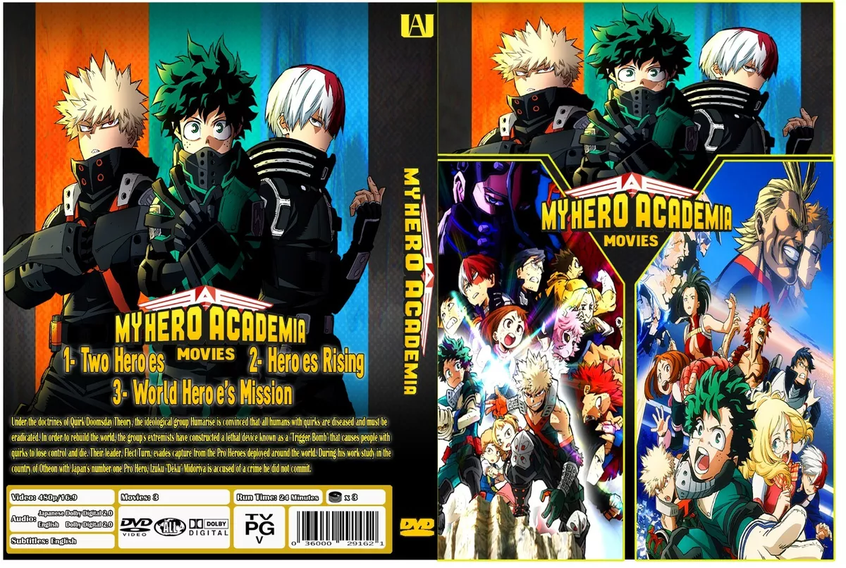 DVD Anime My Hero Academia Full Series Season 1+2+3+4 (1-88)+2