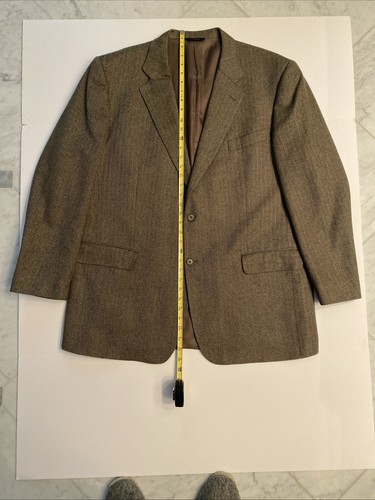 Brooks Brothers Loro Piana 100% Cashmere Blazer Sport Coat Jacket Italy Olive Gr - Picture 11 of 12