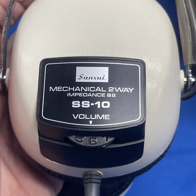 Sansui SS-10 Mechanical Two-Way Overear Headphones - Vintage