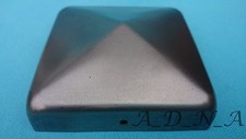 30mm x 30mm to 160mm x 160mm SQUARE STEEL/METAL FENCE/GATE POST CAP&20mm FLANGE