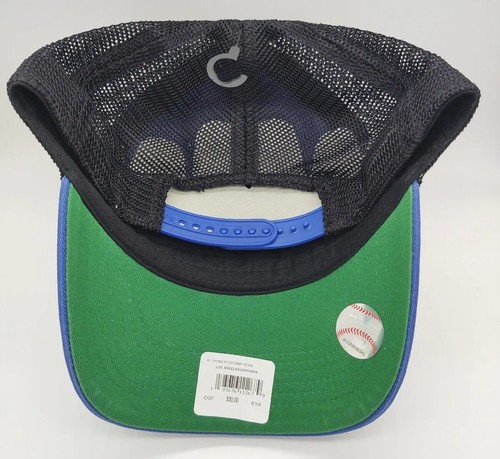 Los Angeles Dodgers Hat LA '47 Brand Cap Blue Black Trawler Clean Up Adjustable - Picture 5 of 5