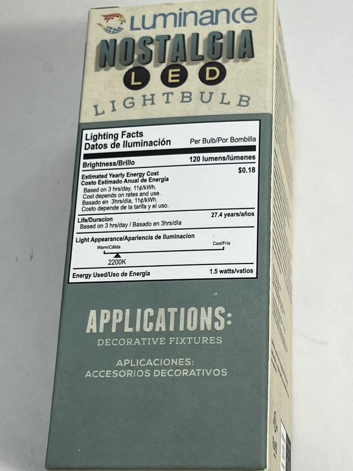 Luminance Led Nosyalgia Led Lightbulb L7586-2 - Image 3 of 4